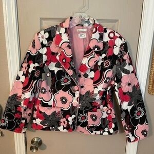 JPR Separates retro floral blazer